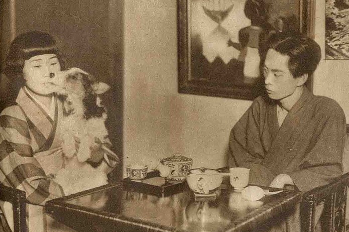 川端康成と妻・秀子